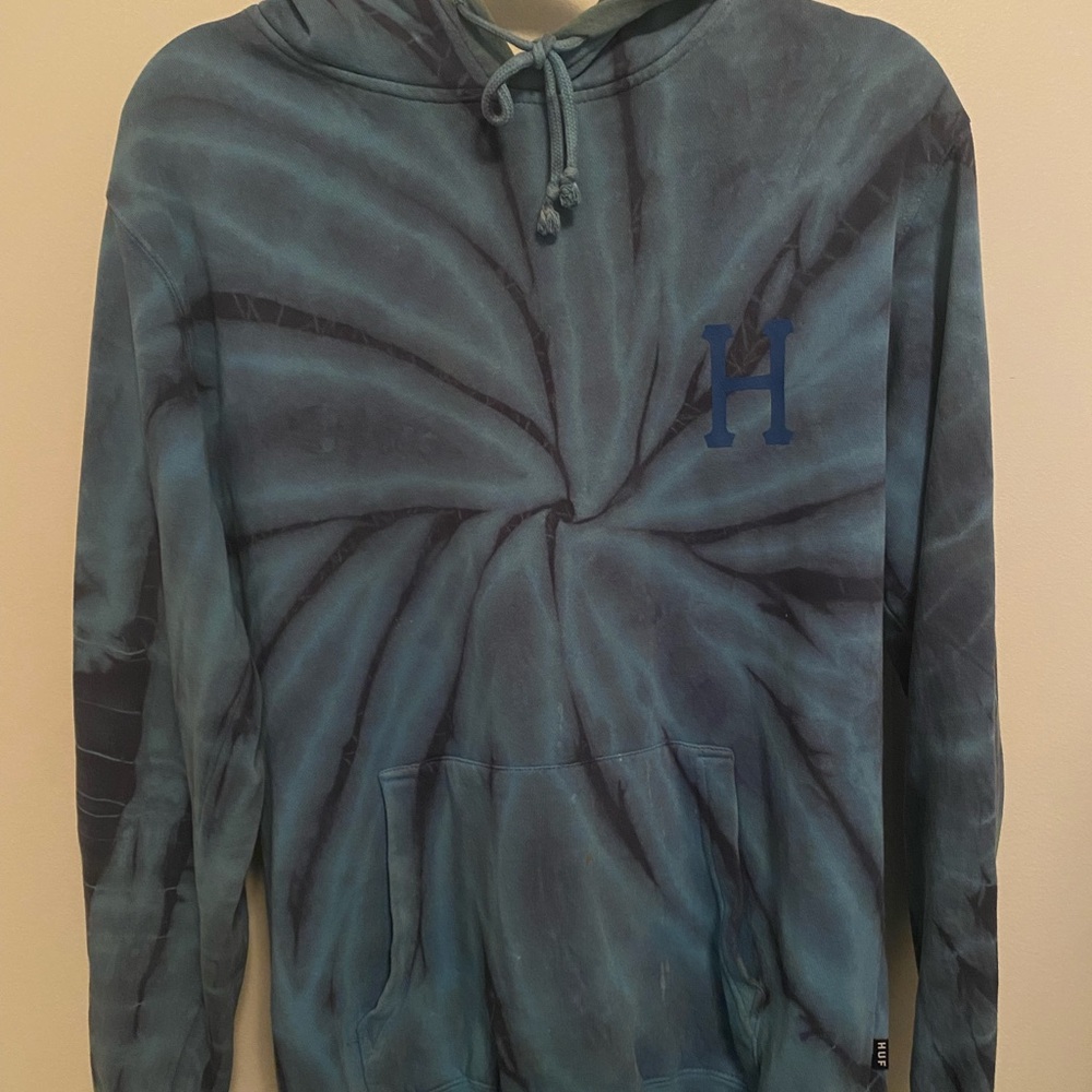 HUF Tie Dye Blue Hoodie